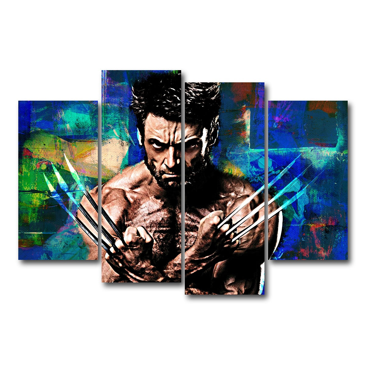 AUTO-MOCKUP WHITE | Wolverine | 4 Piece | Gallery Wrap Canvas | group=4_short