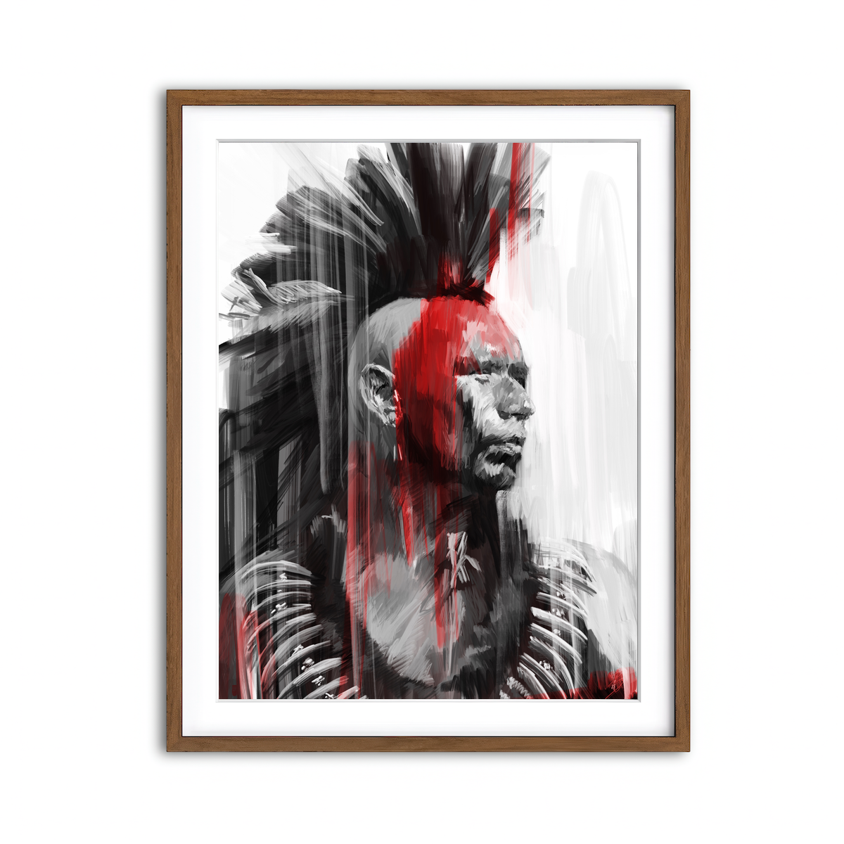 Framed Print 3x4 Walnut