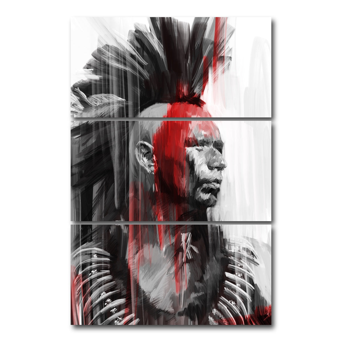 AUTO-MOCKUP WHITE | Wolves | 3 Piece | Gallery Wrap Canvas | group=12x24_stacked