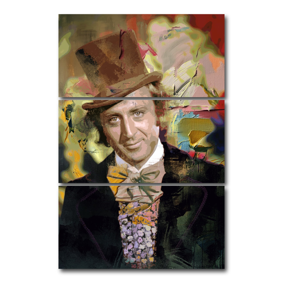 AUTO-MOCKUP WHITE | Wonka | 3 Piece | Gallery Wrap Canvas | group=12x24_stacked