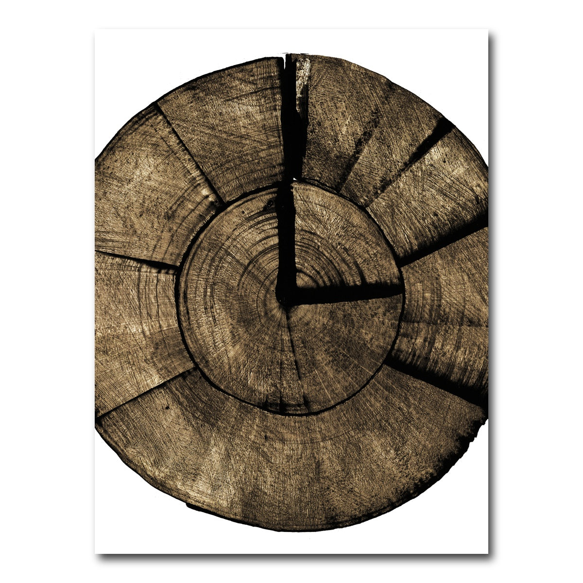 AUTO-MOCKUP WHITE | Wooden Clock | 1 Piece | Gallery Wrap Canvas | group=3x4