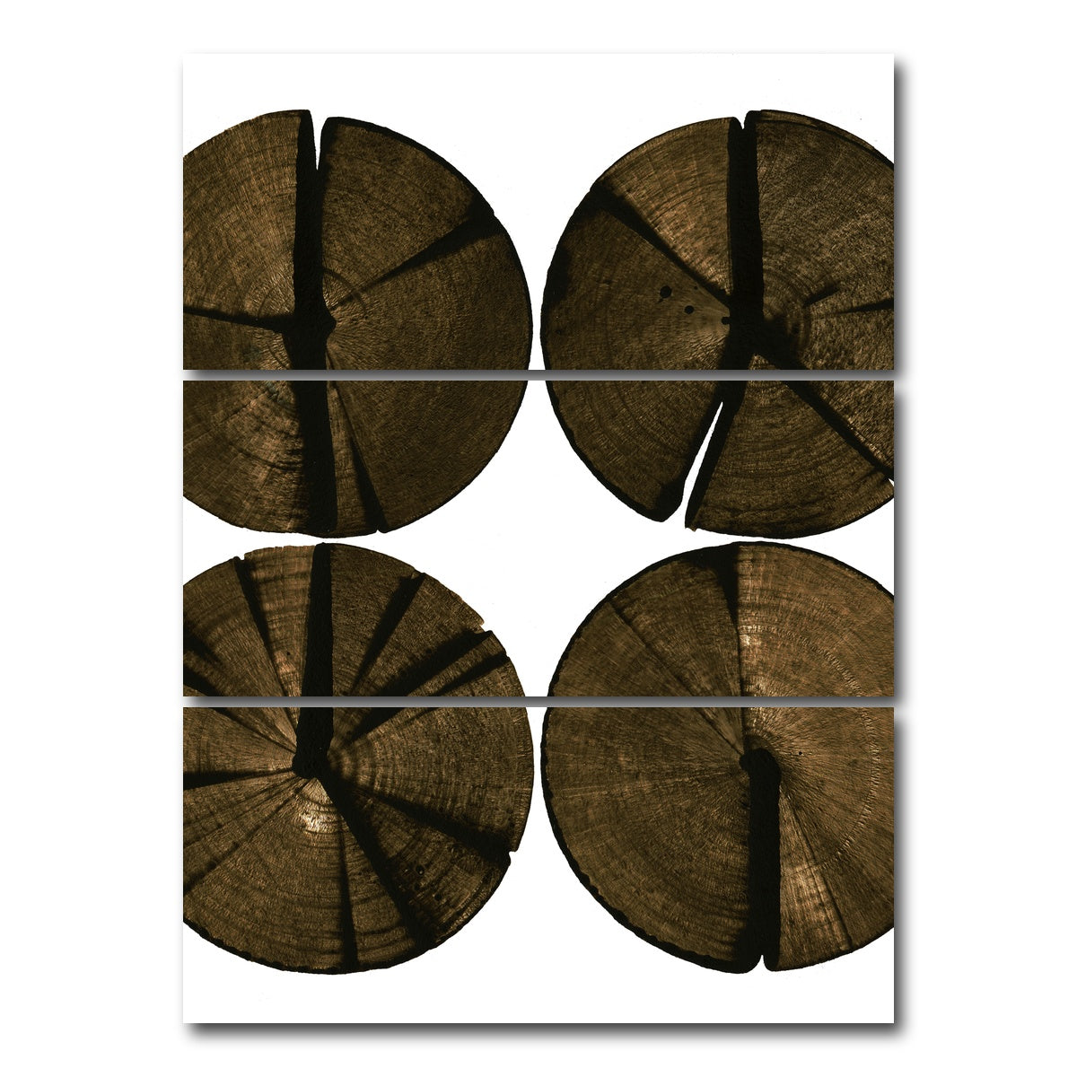 AUTO-MOCKUP WHITE | Wooden Rounds | 3 Piece | Gallery Wrap Canvas | group=8x18_stacked