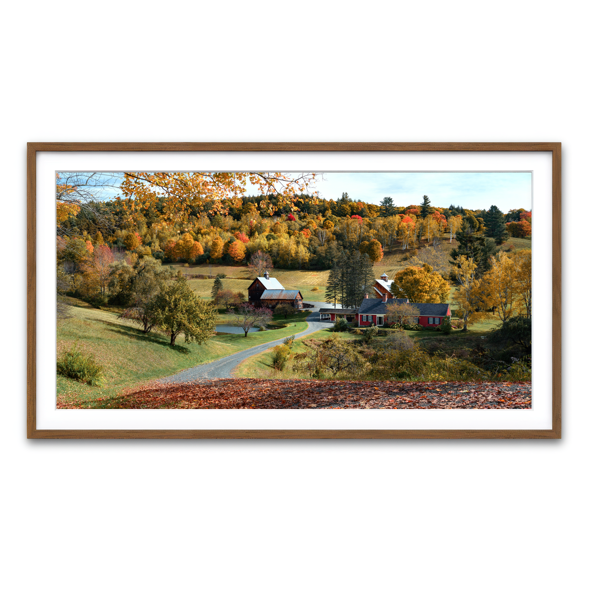 Framed Print 2x1 Walnut