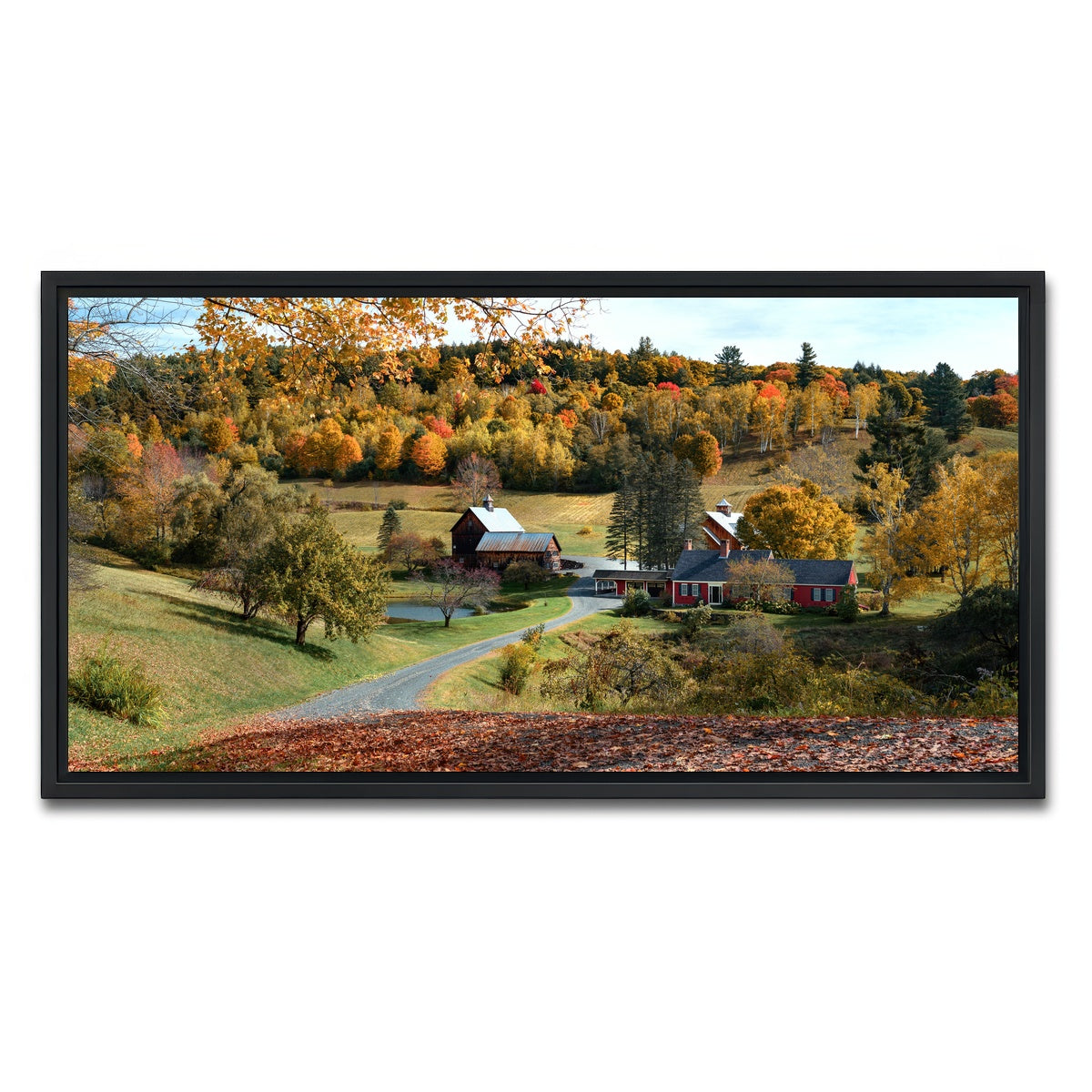 AUTO-MOCKUP WHITE | Woodstock Farmstead | 1 Piece | Black Framed Canvas | group=2x1