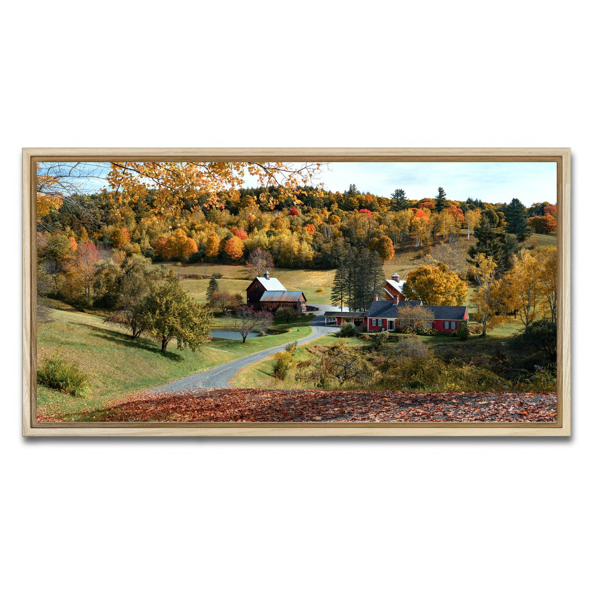 AUTO-MOCKUP WHITE | Woodstock Farmstead | 1 Piece | Natural Framed Canvas | group=2x1