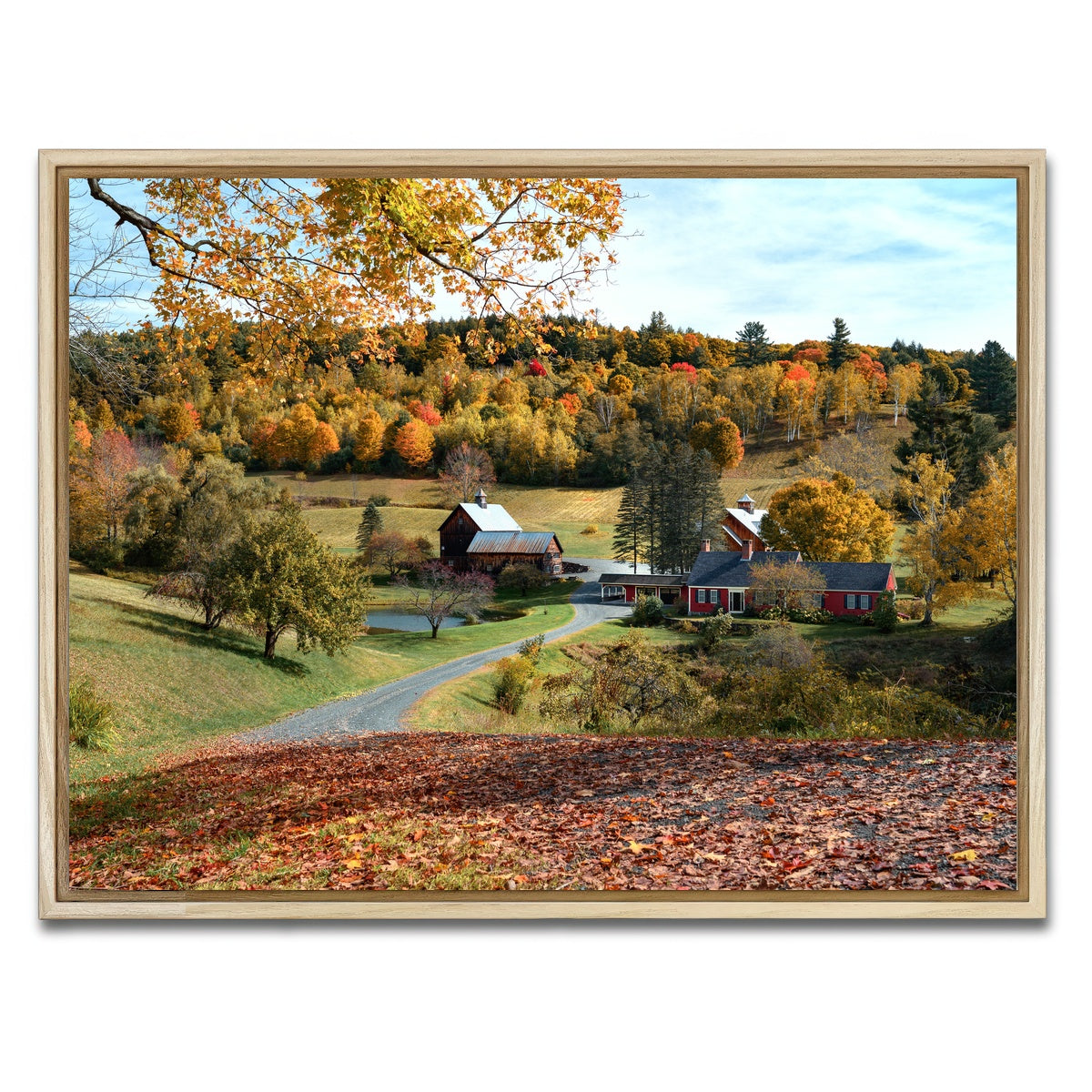 AUTO-MOCKUP WHITE | Woodstock Farmstead | 1 Piece | Natural Framed Canvas | group=4x3