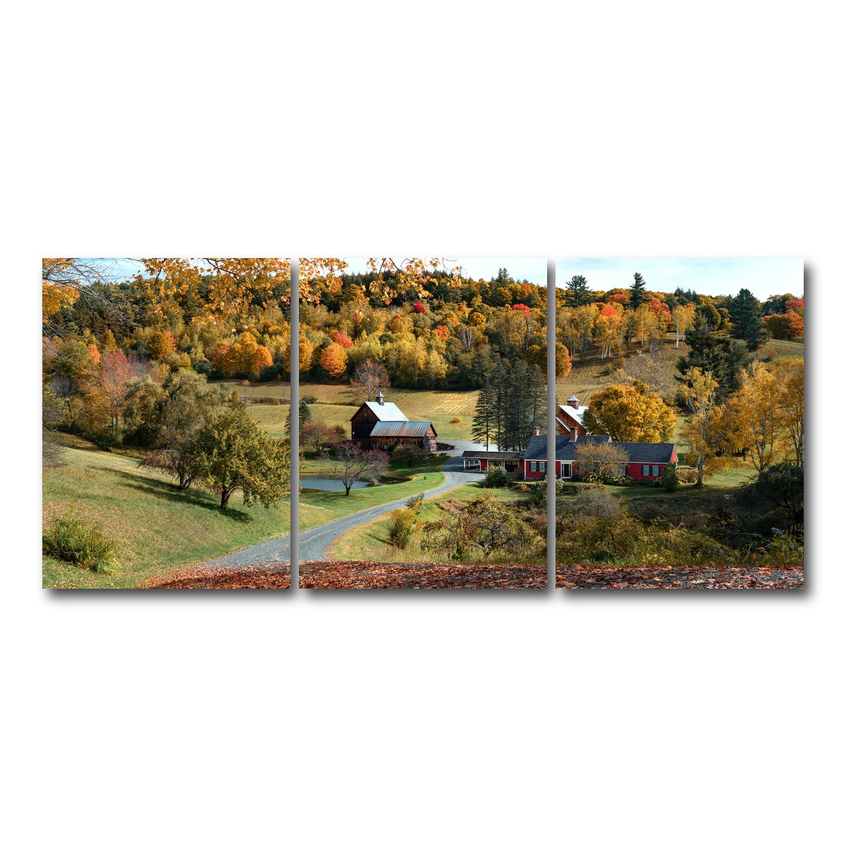 AUTO-MOCKUP WHITE | Woodstock Farmstead | 3 Piece | Gallery Wrap Canvas | group=18x24