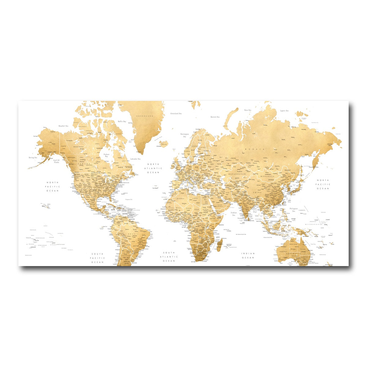 AUTO-MOCKUP WHITE | World Map 10 | 1 Piece | Gallery Wrap Canvas | group=2x1