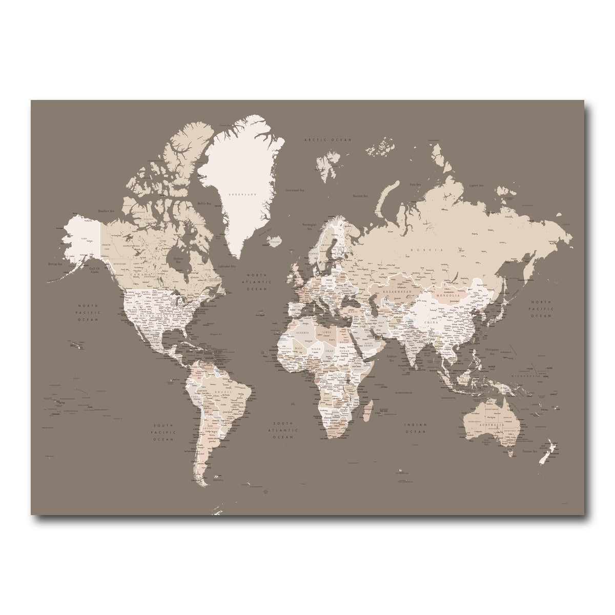AUTO-MOCKUP WHITE | World Map 11 | 1 Piece | Gallery Wrap Canvas | group=4x3