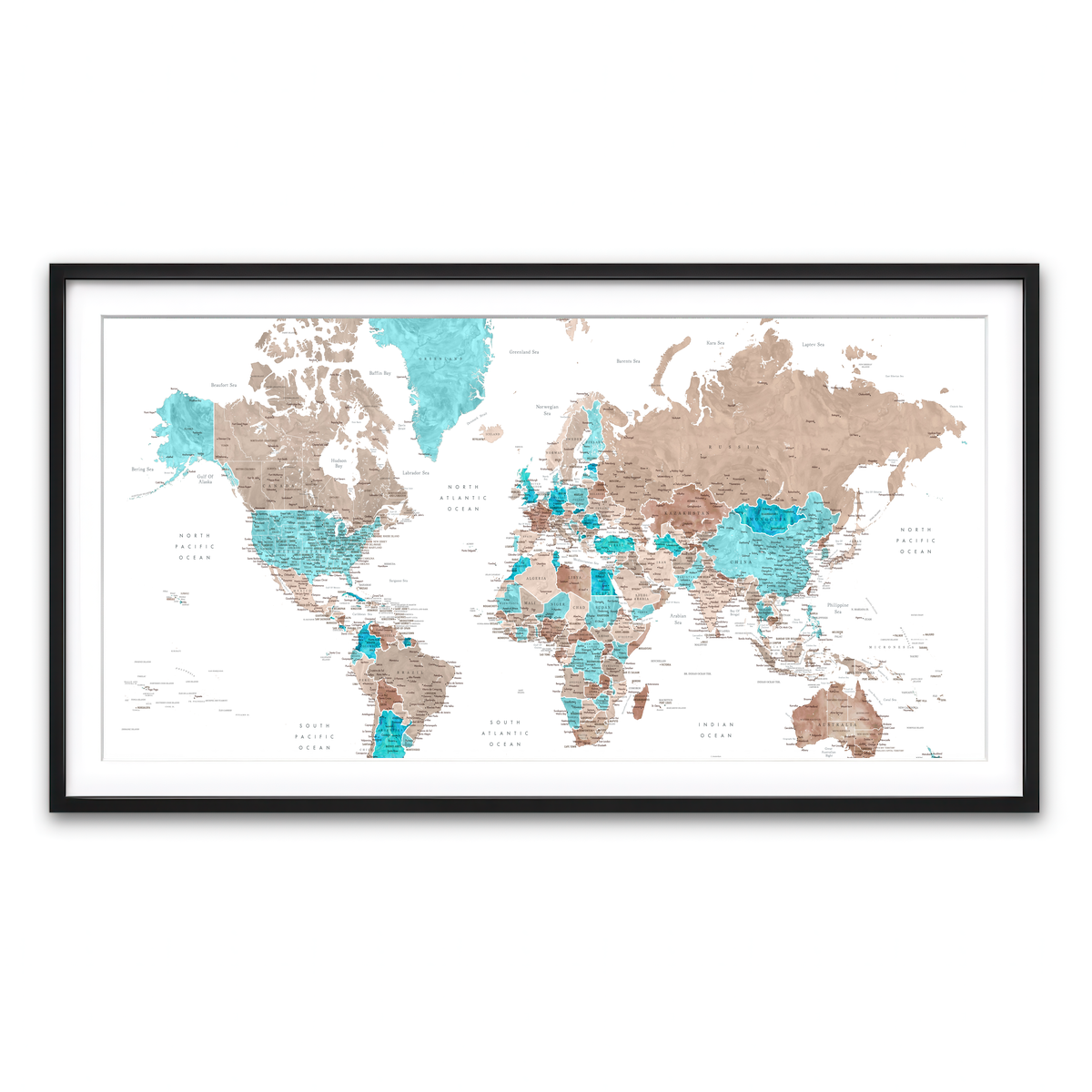 Framed Print 2x1 Black