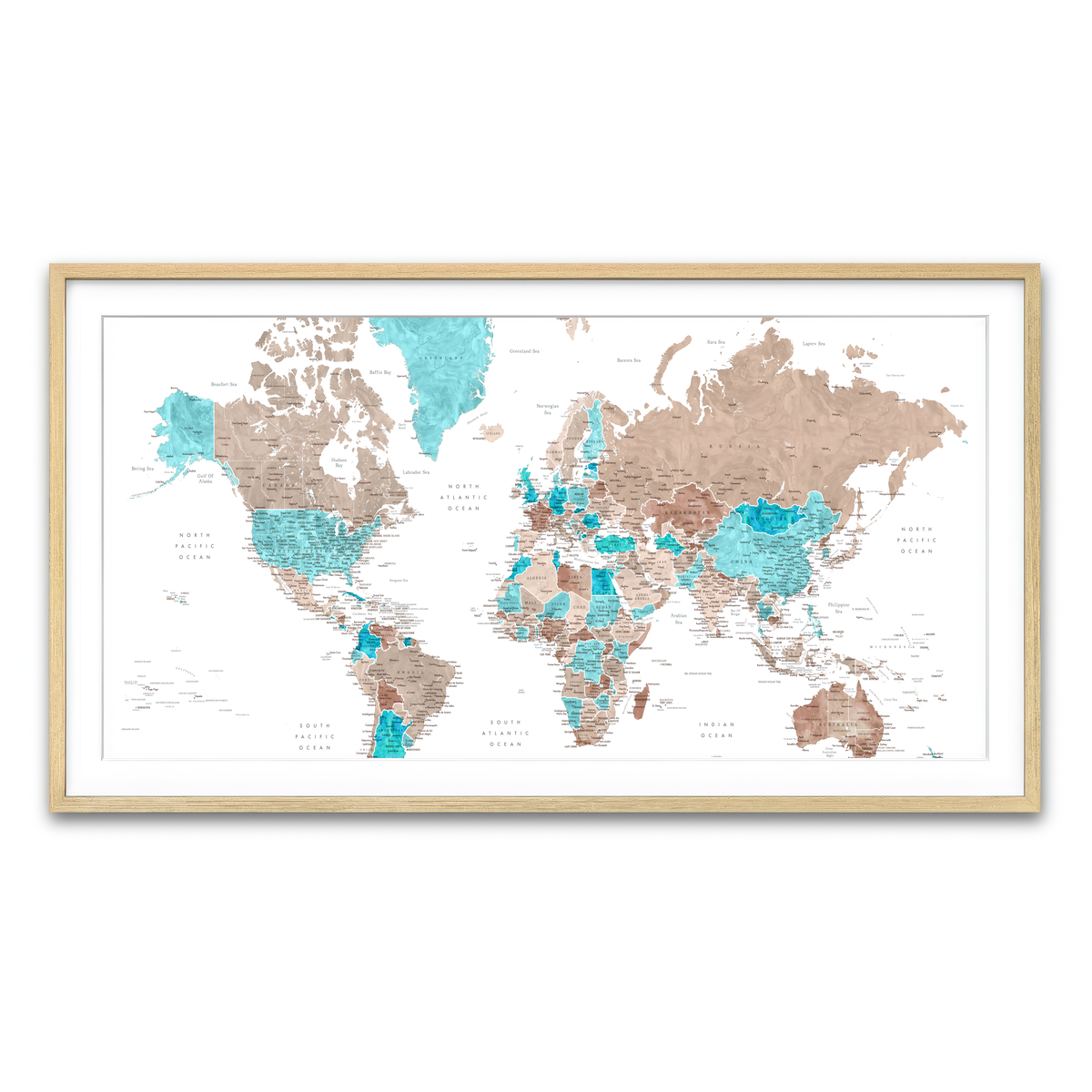 Framed Print 2x1 Natural