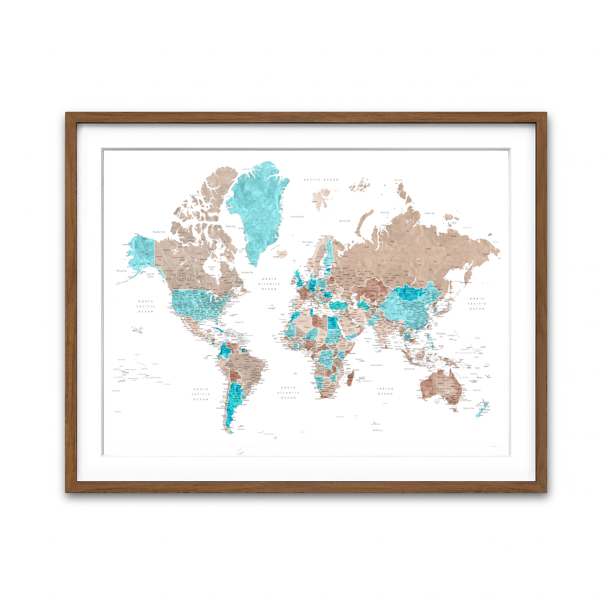 Framed Print 4x3 Walnut