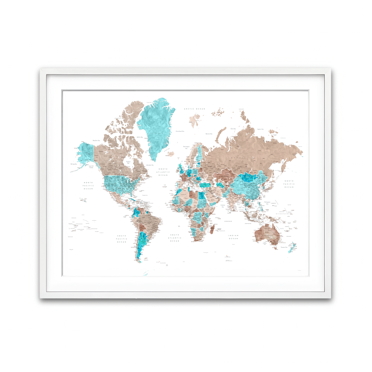 Framed Print 4x3 White