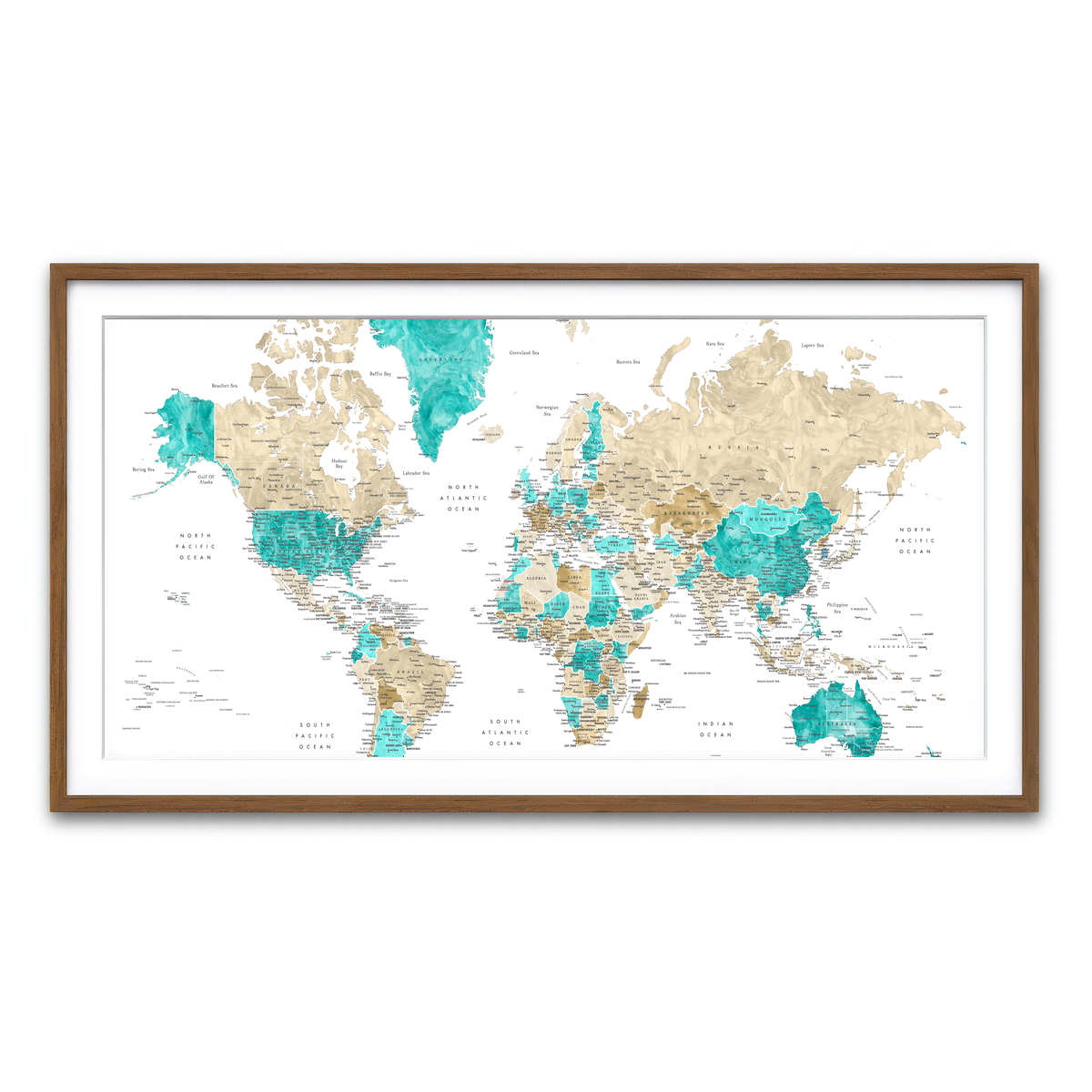 Framed Print 2x1 Walnut