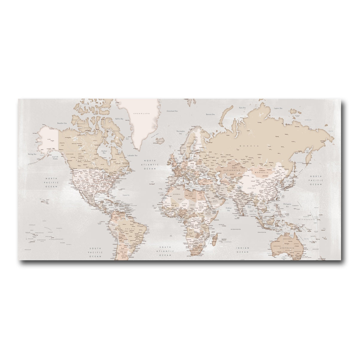 AUTO-MOCKUP WHITE | World Map 14 | 1 Piece | Gallery Wrap Canvas | group=2x1