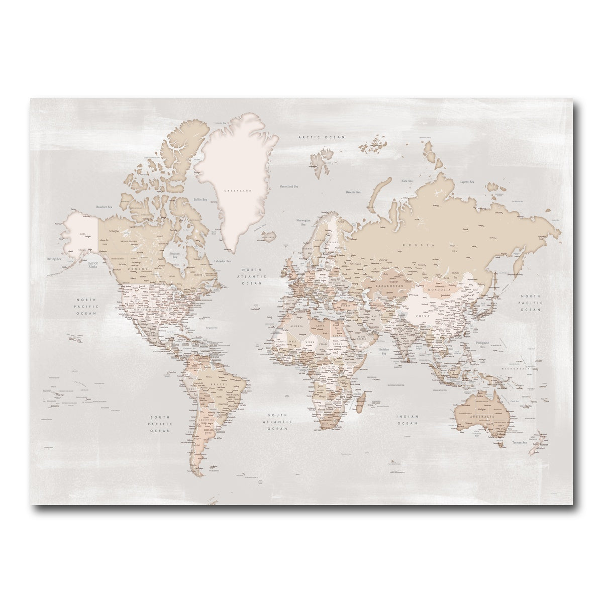 AUTO-MOCKUP WHITE | World Map 14 | 1 Piece | Gallery Wrap Canvas | group=4x3