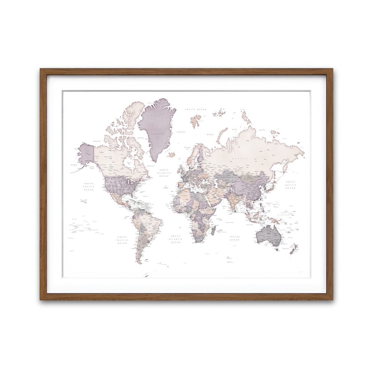 Framed Print 4x3 Walnut