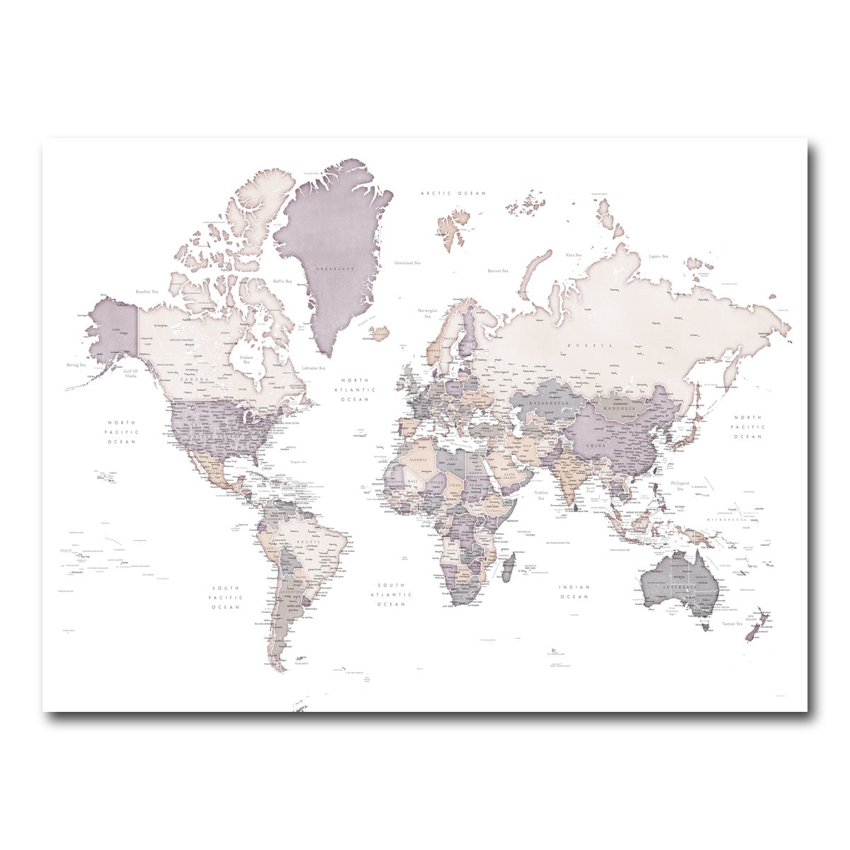AUTO-MOCKUP WHITE | World Map 16 | 1 Piece | Gallery Wrap Canvas | group=4x3