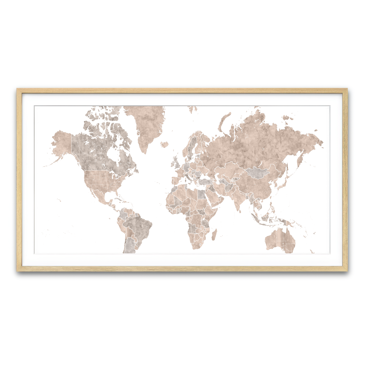 Framed Print 2x1 Natural