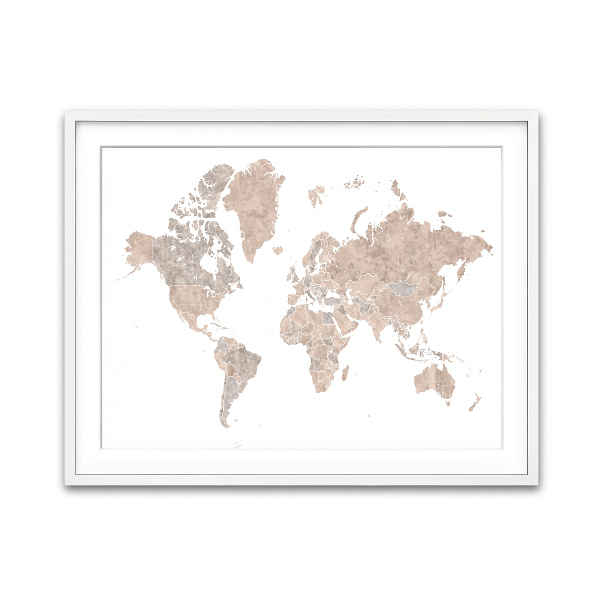 Framed Print 4x3 White