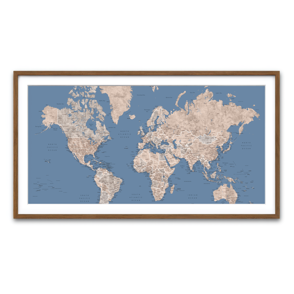 Framed Print 2x1 Walnut