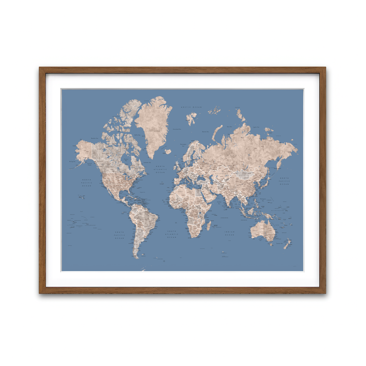 Framed Print 4x3 Walnut