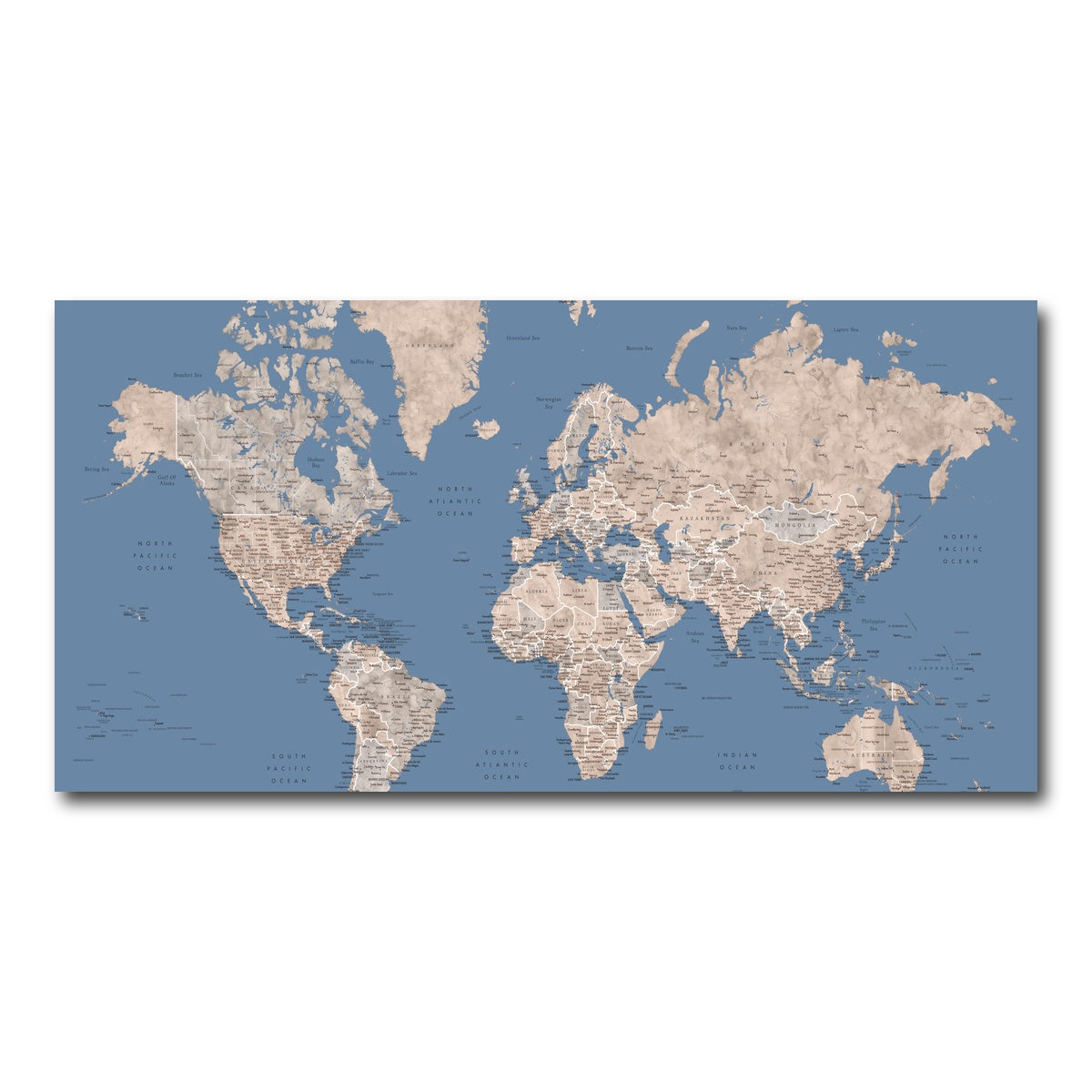 AUTO-MOCKUP WHITE | World Map 20 | 1 Piece | Gallery Wrap Canvas | group=2x1