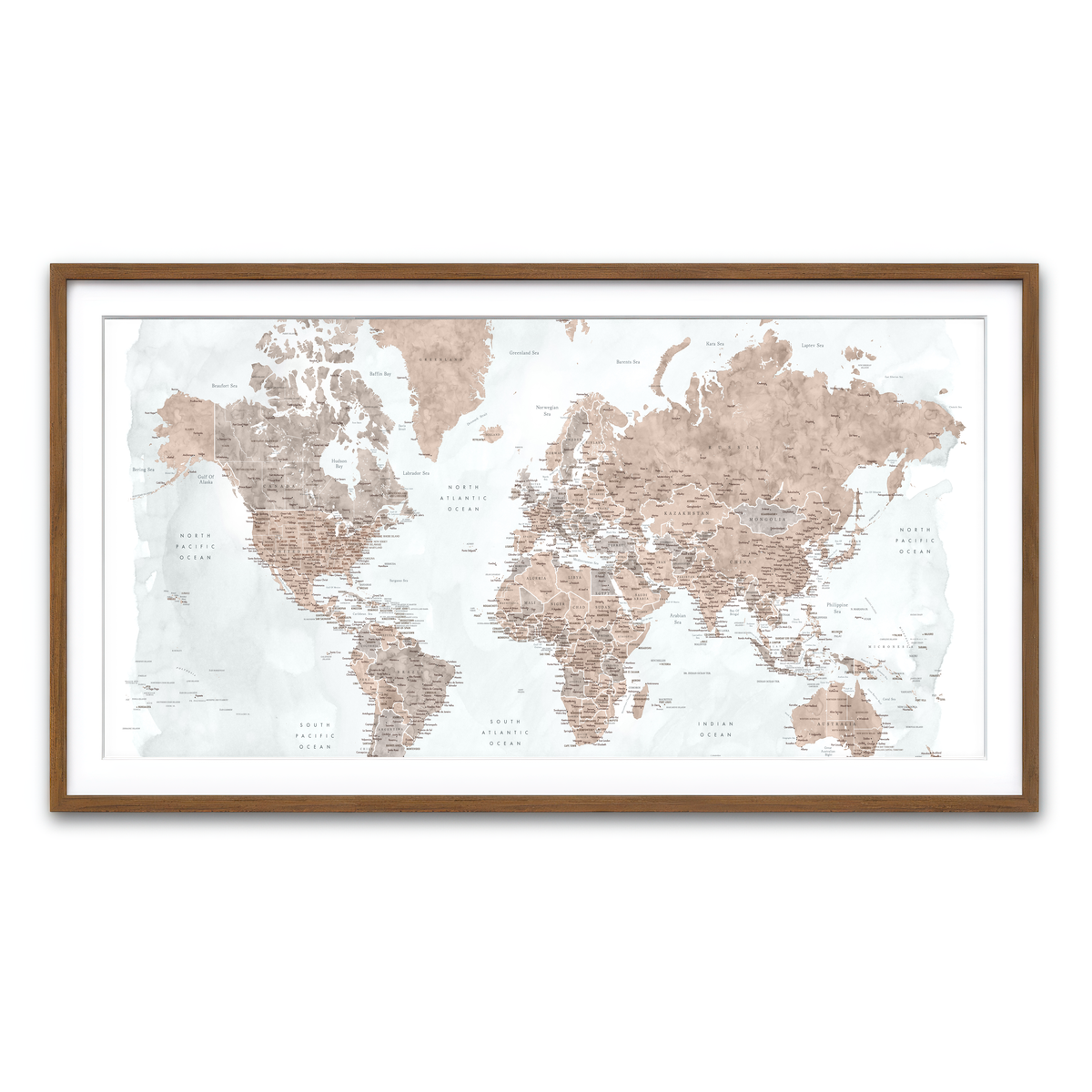 Framed Print 2x1 Walnut