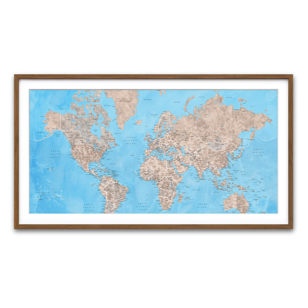 Framed Print 2x1 Walnut