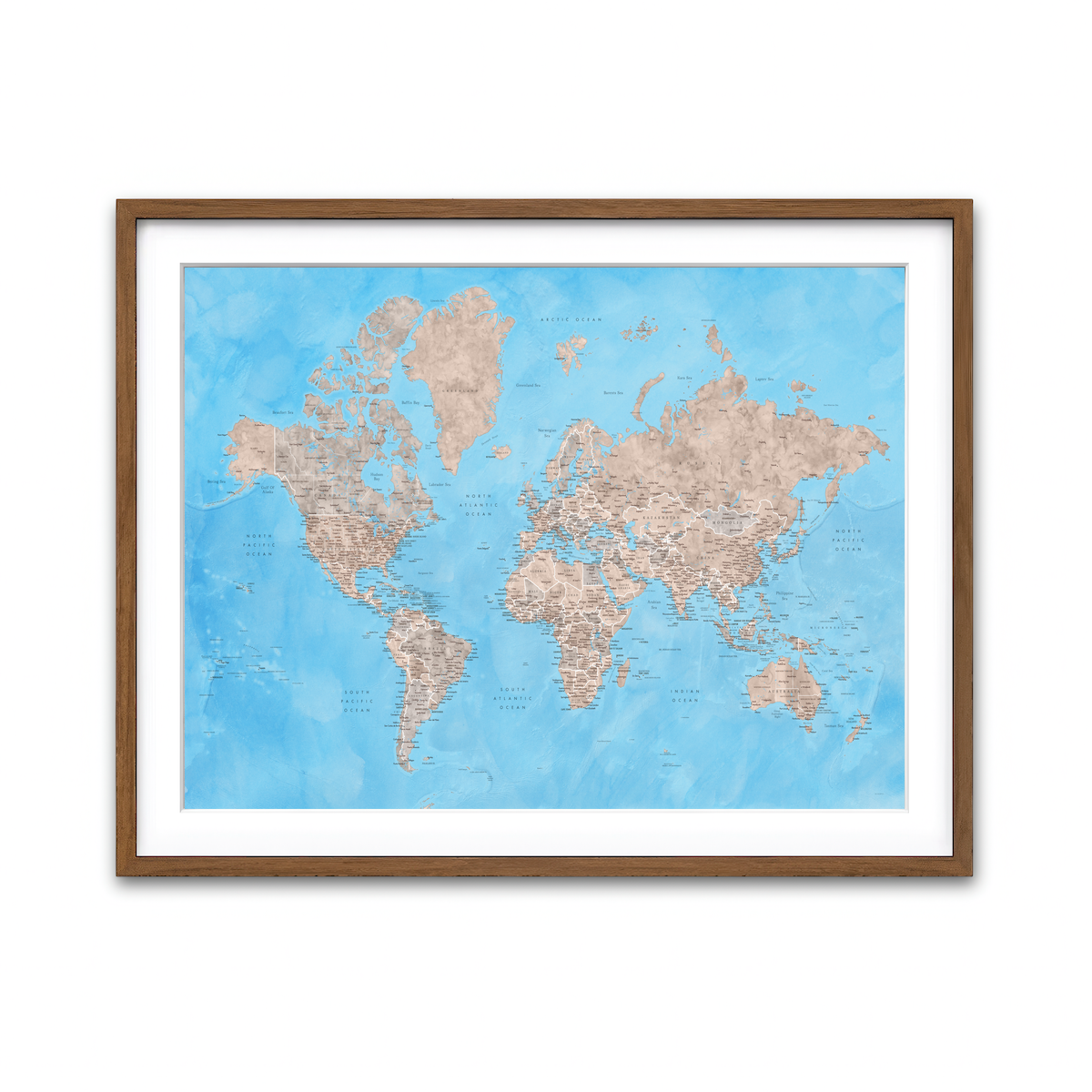 Framed Print 4x3 Walnut