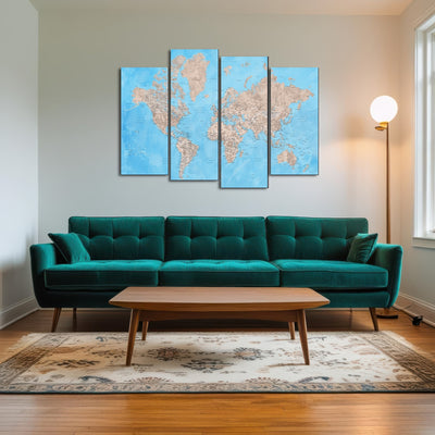 AUTO-MOCKUP ROOM | World Map 24