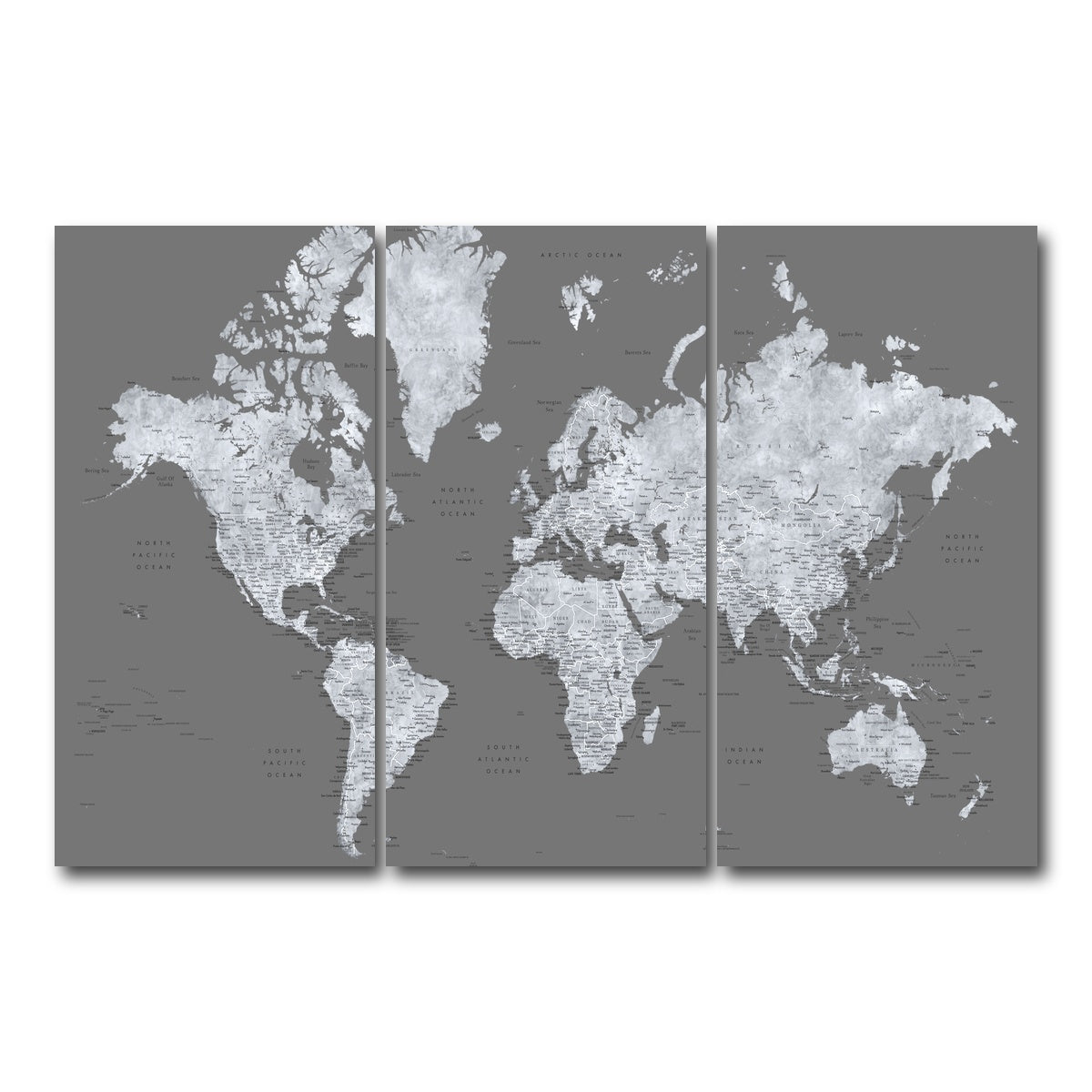 AUTO-MOCKUP WHITE | World Map 26 | 3 Piece | Gallery Wrap Canvas | group=12x24