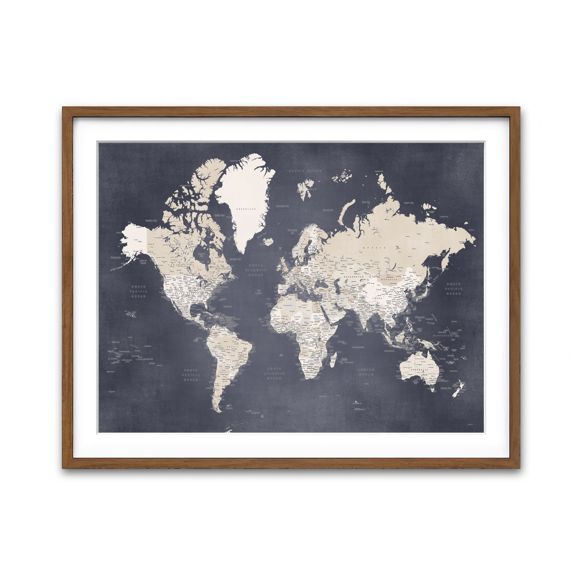 Framed Print 4x3 Walnut