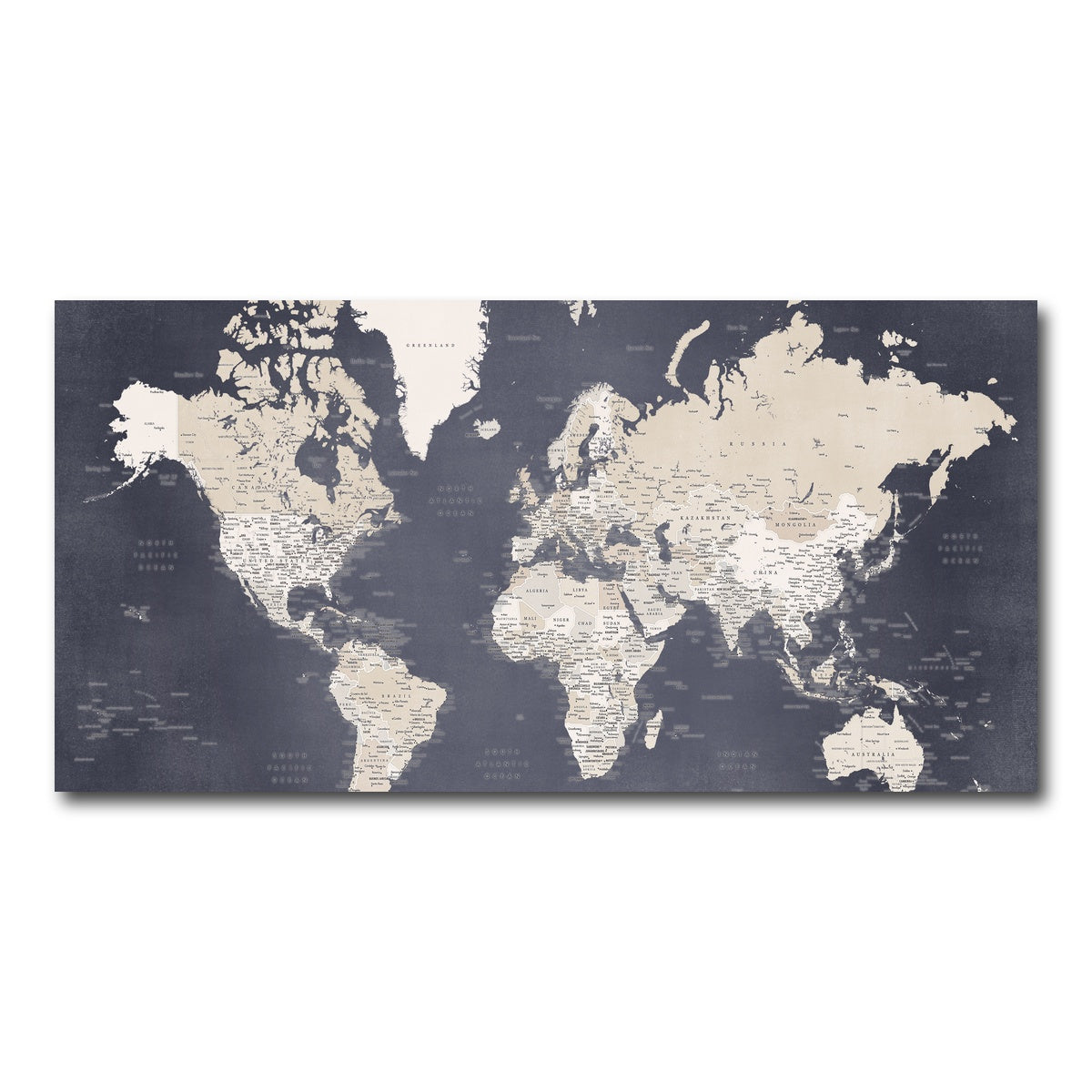 AUTO-MOCKUP WHITE | World Map 28 | 1 Piece | Gallery Wrap Canvas | group=2x1