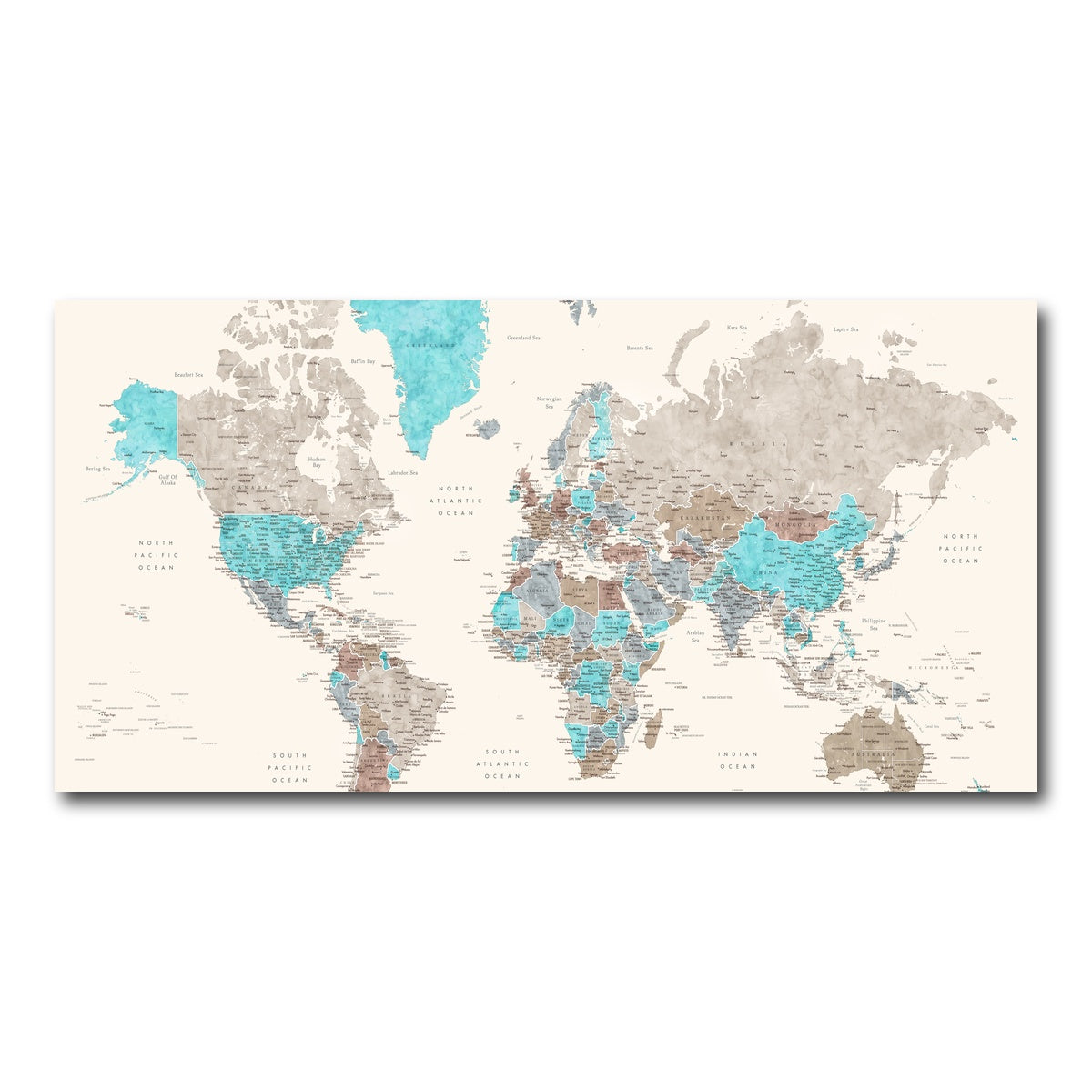 AUTO-MOCKUP WHITE | World Map 32 | 1 Piece | Gallery Wrap Canvas | group=2x1