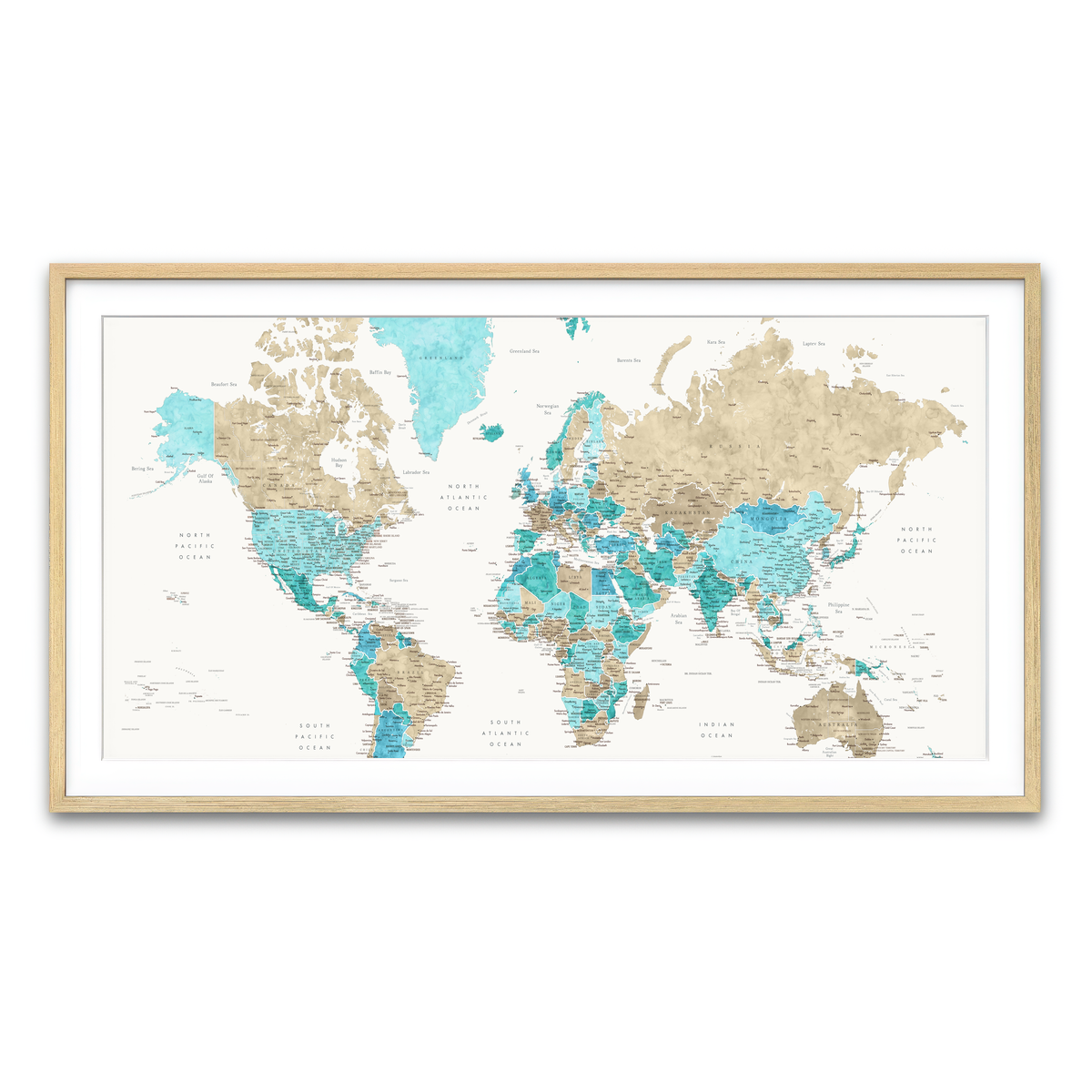 Framed Print 2x1 Natural