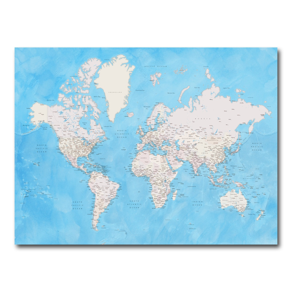 AUTO-MOCKUP WHITE | World Map 35 | 1 Piece | Gallery Wrap Canvas | group=4x3