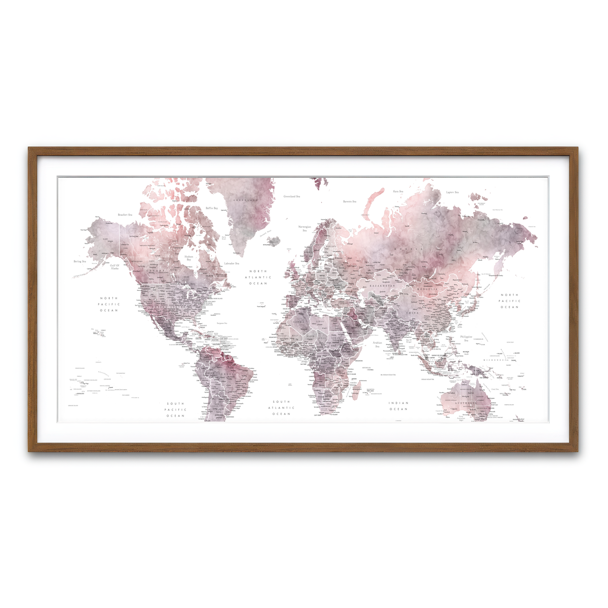 Framed Print 2x1 Walnut