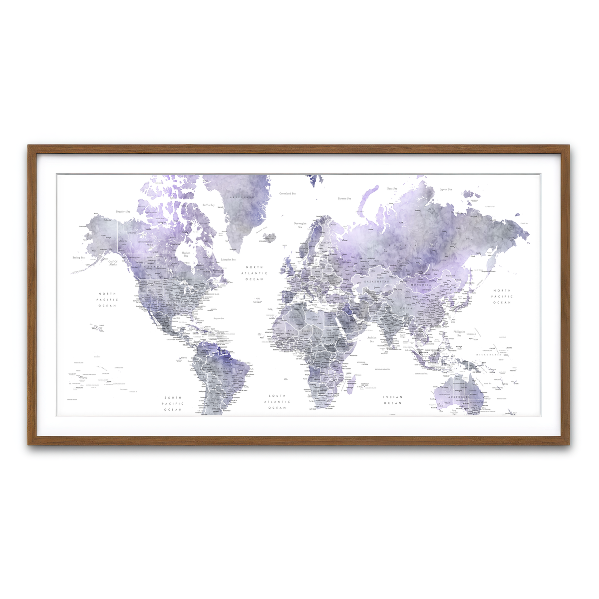 Framed Print 2x1 Walnut