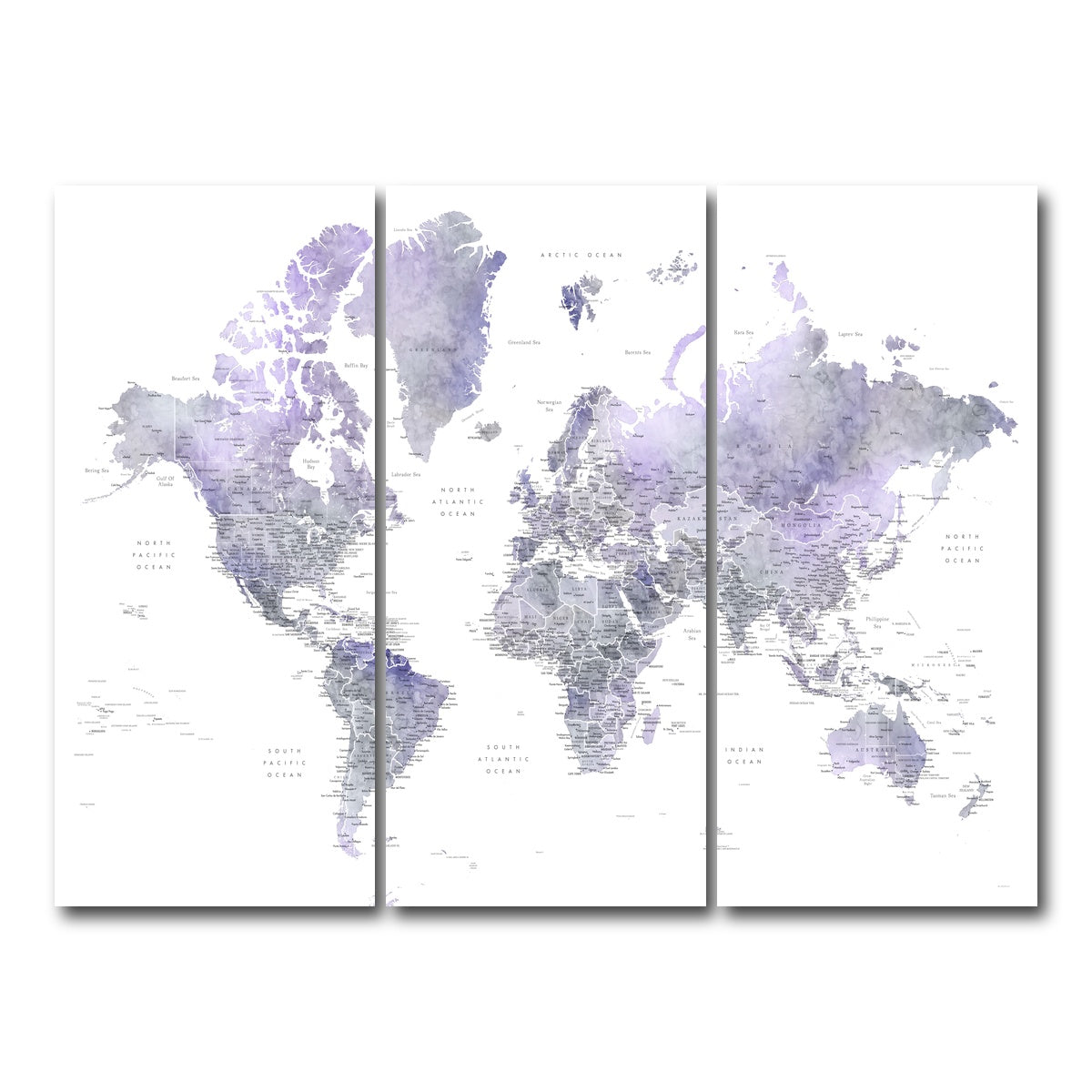 AUTO-MOCKUP WHITE | World Map 38 | 3 Piece | Gallery Wrap Canvas | group=8x18