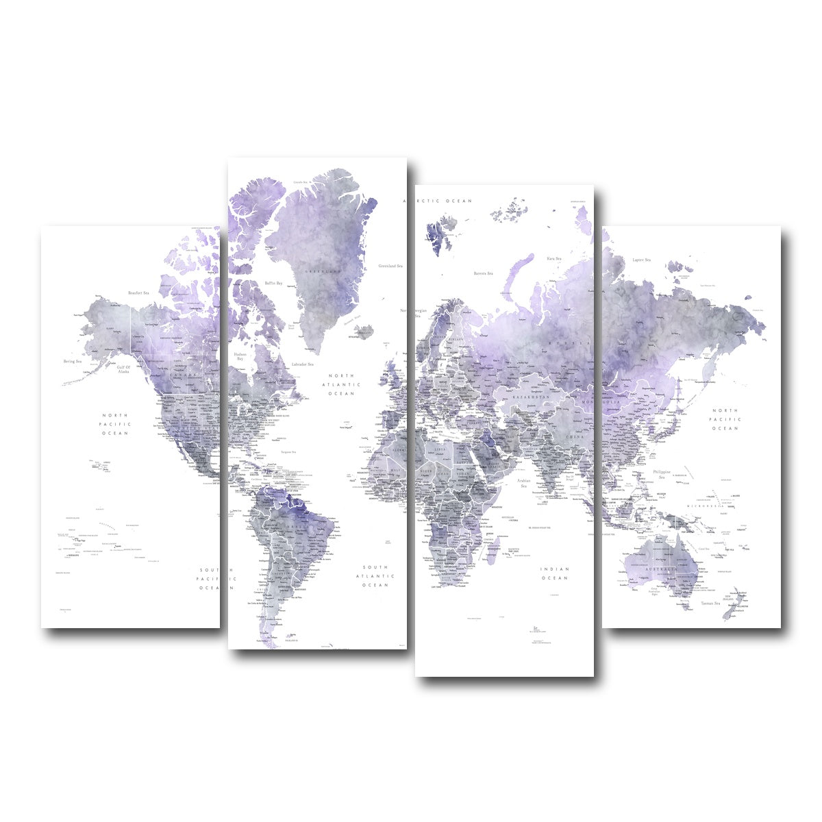 AUTO-MOCKUP WHITE | World Map 38 | 4 Piece | Gallery Wrap Canvas | group=4_normal
