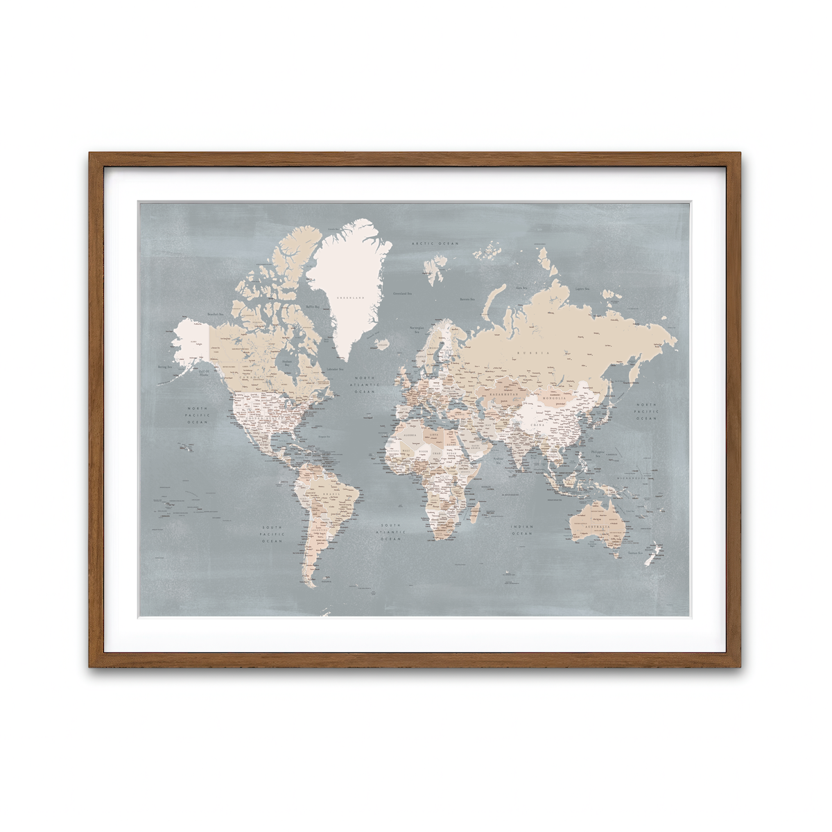 Framed Print 4x3 Walnut