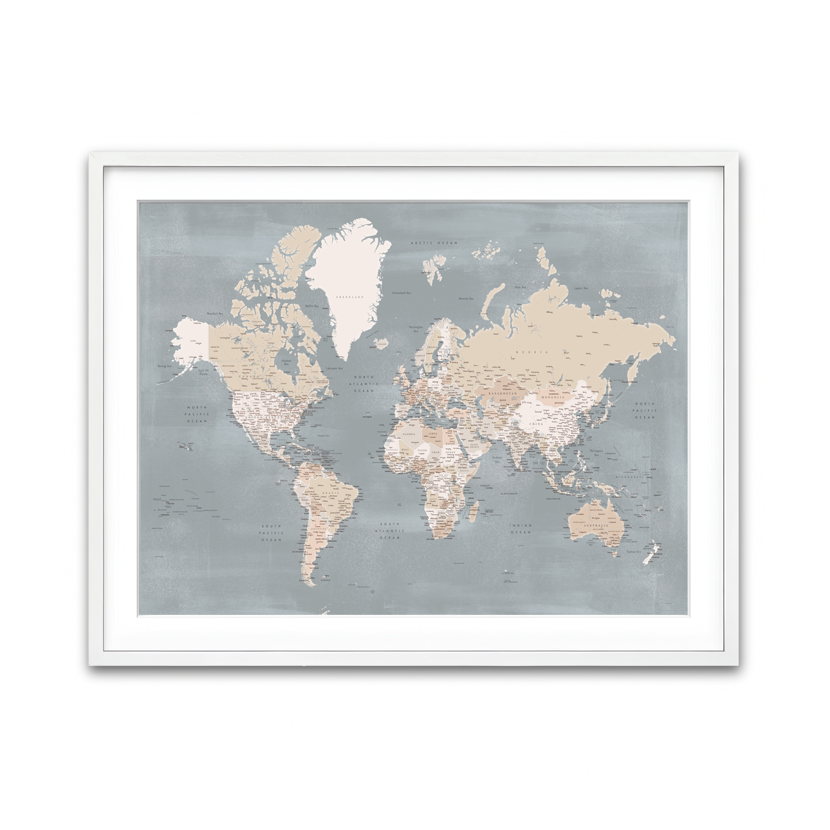 Framed Print 4x3 White