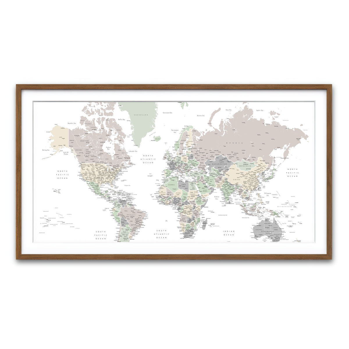 Framed Print 2x1 Walnut