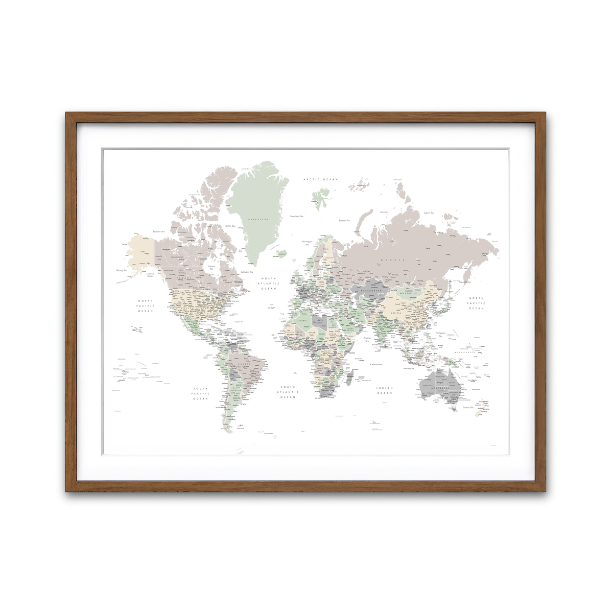 Framed Print 4x3 Walnut