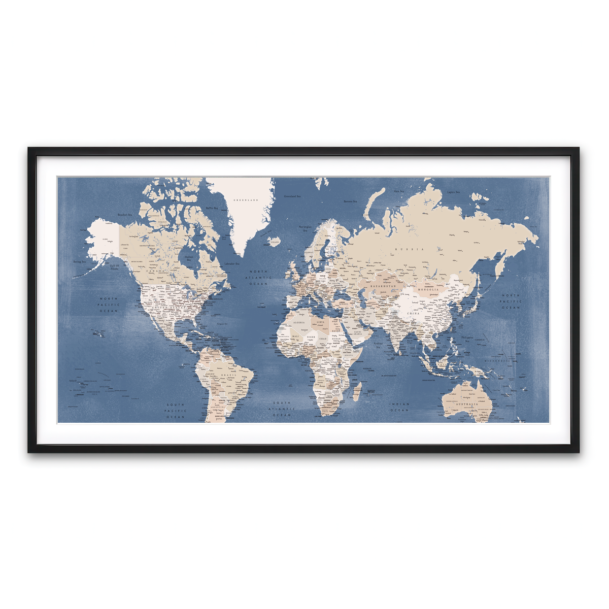 Framed Print 2x1 Black