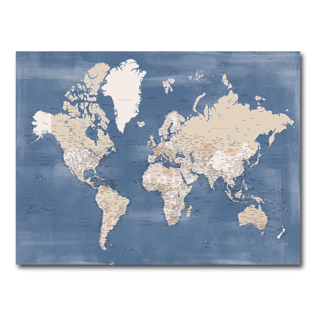 AUTO-MOCKUP WHITE | World Map 40 | 1 Piece | Gallery Wrap Canvas | group=4x3
