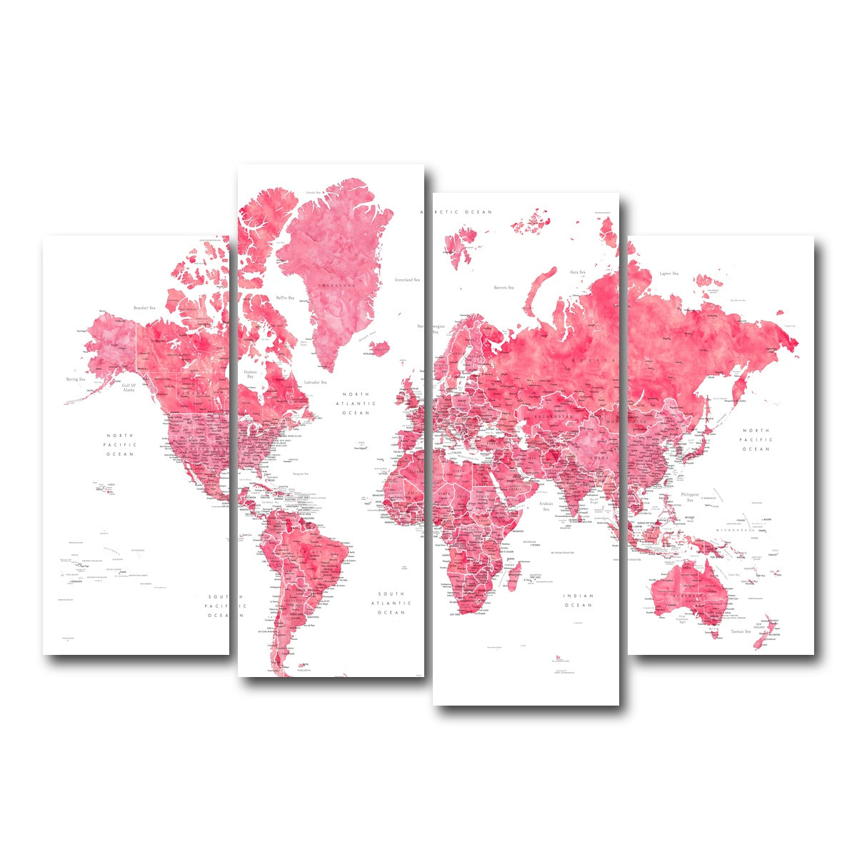 AUTO-MOCKUP WHITE | World Map 41 | 4 Piece | Gallery Wrap Canvas | group=4_normal