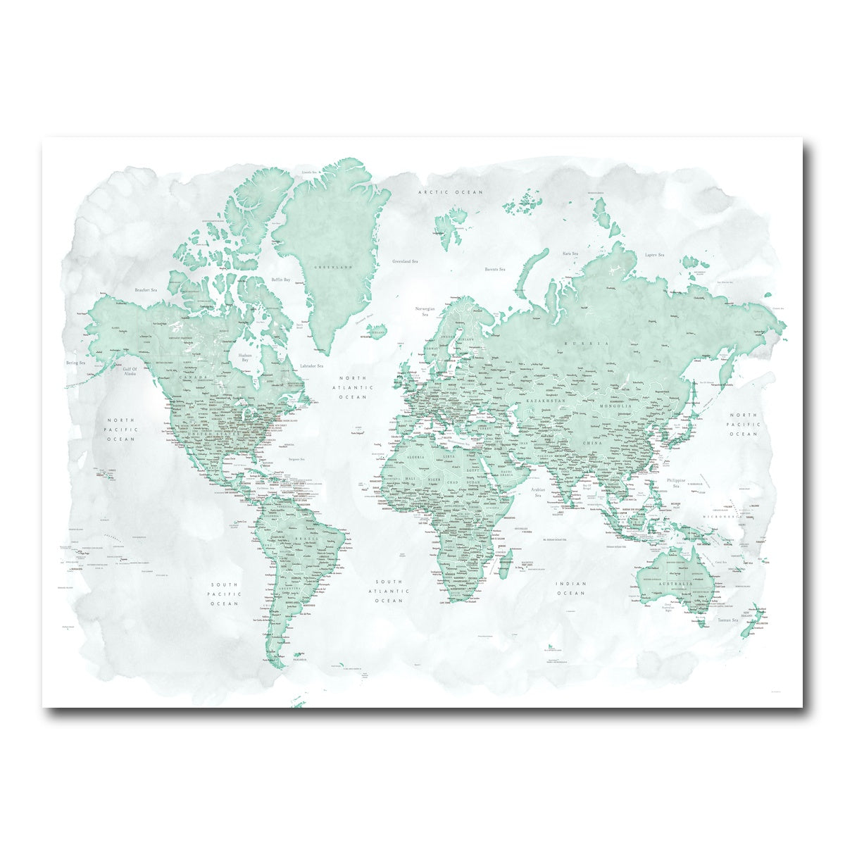 AUTO-MOCKUP WHITE | World Map 43 | 1 Piece | Gallery Wrap Canvas | group=4x3