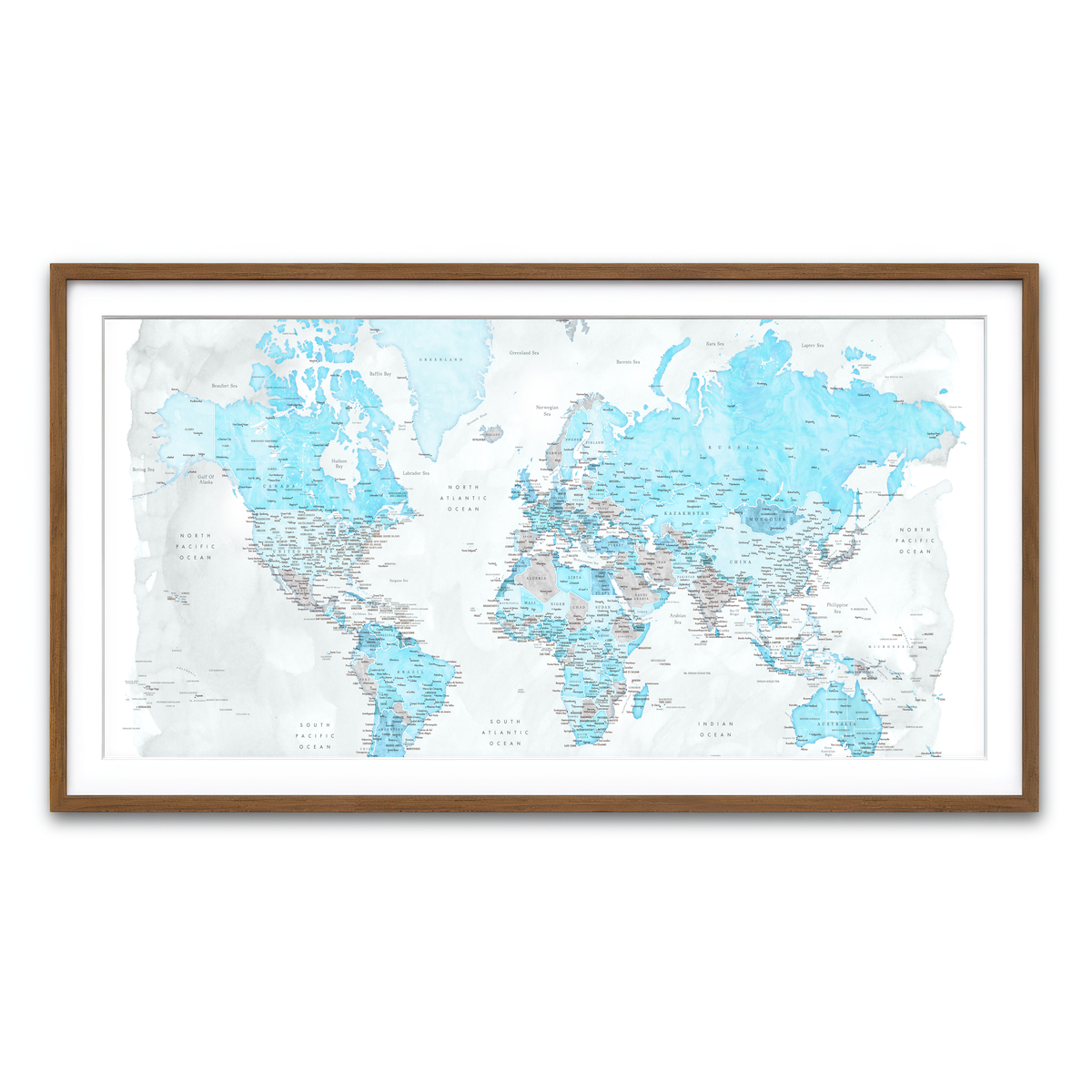 Framed Print 2x1 Walnut